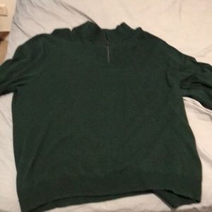 Alfani, 2XL,  Quarter Zip, Green, Never worn.